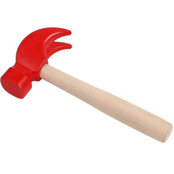 Kids Hammer Toy Wooden Handle Simulation Hammer Tool Maintenance Hammer Educational Toy