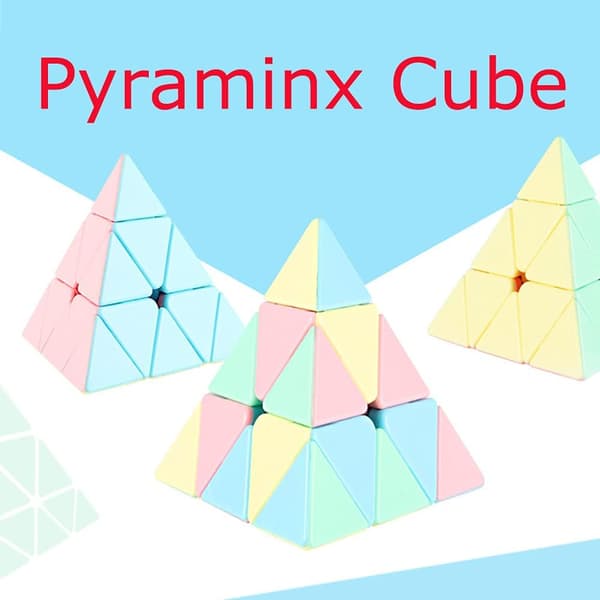 Magisk kub-set, pedagogiska speedcubes 3-pack med 2x2x2 3x3x3 S