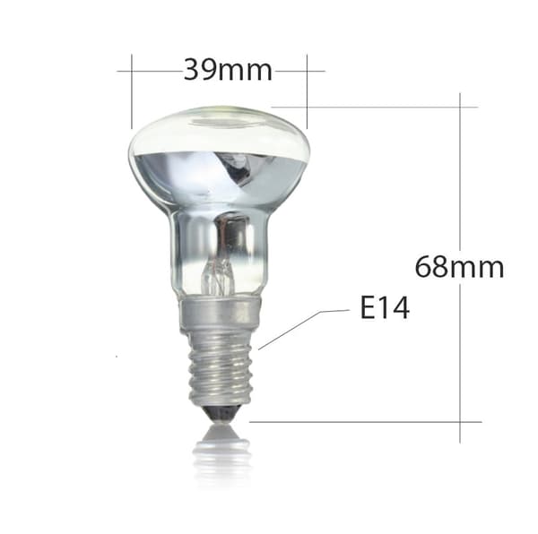 E14 LED-lamppu Edison-ruuvireflektorilla, 25W, pesuun/vahaan, 3 kpl. Lämpölamppu.