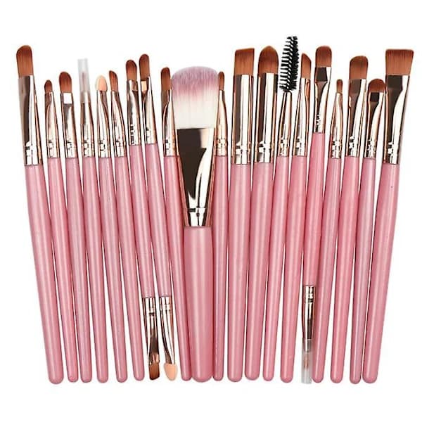 /NN/CASA Ögonsminkborstar Set - 20-pack Lila Purple little