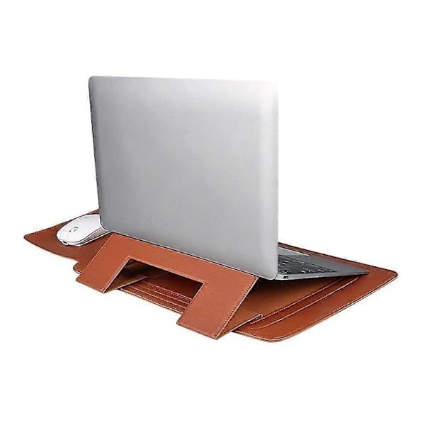 PU-etui til MacBook Air Pro 13 13.3 14 15.4 Notebook Beskyttende Kølestativ