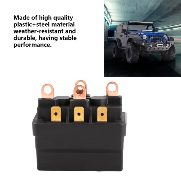 Spil Solenoid Kontakt Relæ Kontaktor 12V 120A Stål Universal til ATV UTV 4X4 Køretøjer