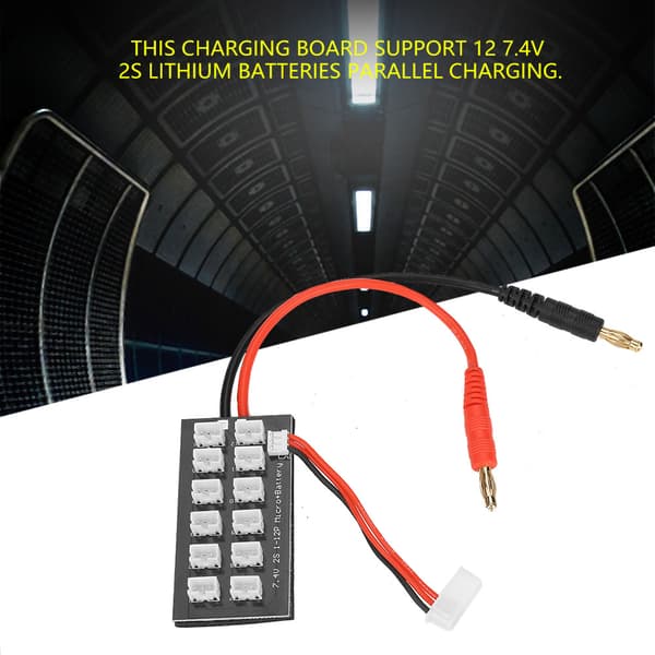 7.4V 2S LiPo Batteri Parallell Ladebrett Balanseladebrett med JST pH-kontakt