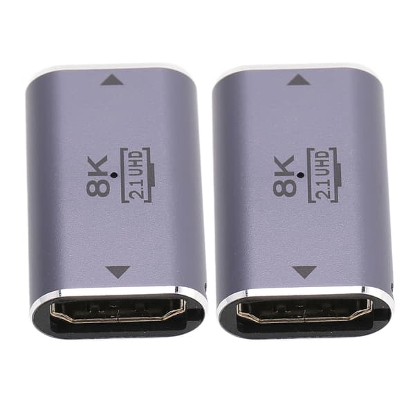 2 kpl HD Multimedia Interface naaras-naaras-liitinsovitin 3D 8K HD -jatkosovitin HDTV-laitteille Projektoreille