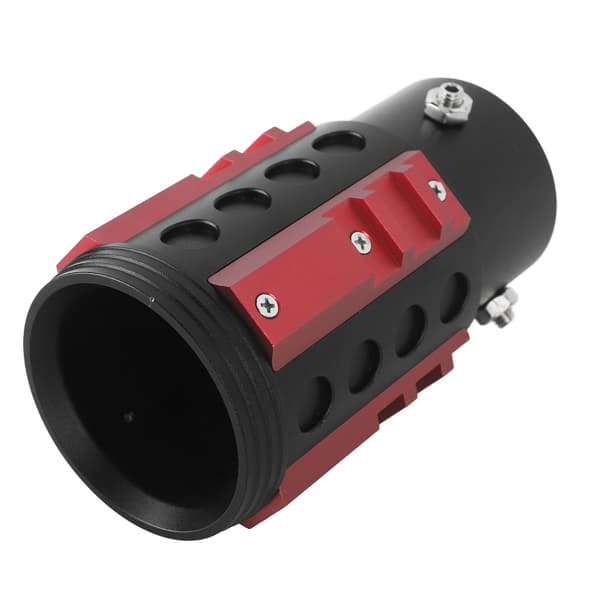 63 mm eksosrørhale lyddempende robust eksosrørhale for Wrangler for rør med 38 til 63 mm diameter, rød