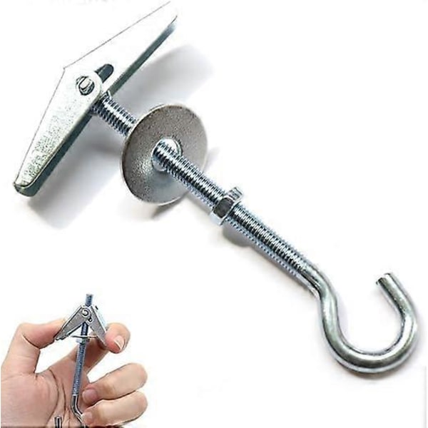 Ceiling Hooks 12-pack Spring Toggle Wing Bolts Wall Mount Ceiling Hooks Heavy Duty Hooks