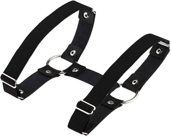 2 st Justerbara Rad Läder Benband Garter Bälte Punk Gothic