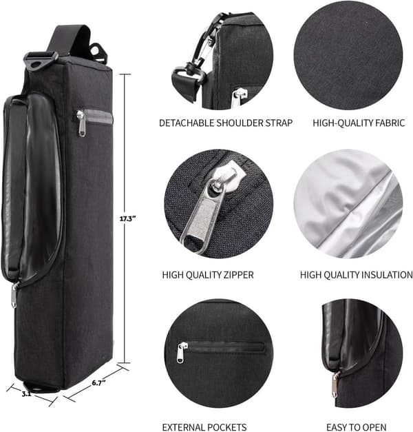 Isolert ølveske for golfbag, lekkasjesikker boksholder, passer de fleste golfbager