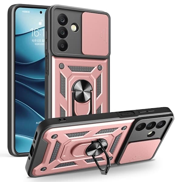 Samsung Galaxy A26 5G Deksel CamShield Ring Hybrid Rosegull