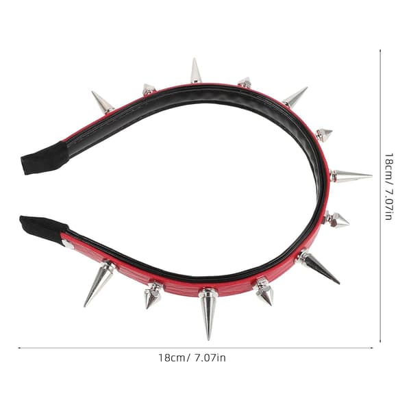 Punk Naglebånd med pigger, bred gotisk design