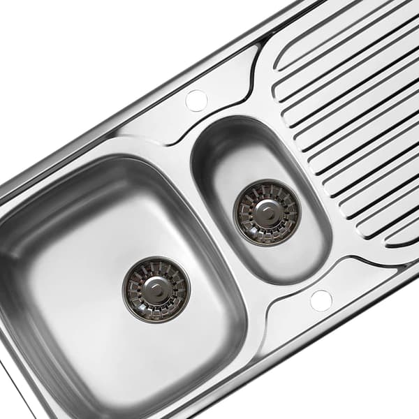 2 st diskbänkssilproppar, rostfritt stål för brittiska diskbänkar, 80 mm 2PCS-80mm 2PCS-80mm