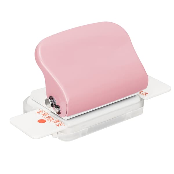 Mini Manuell Cinch Bokbindningsmaskin - 6 Hål Rosa
