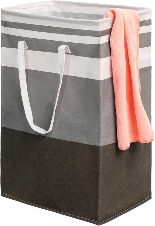 Foldable Laundry Basket 75L, Rectangular Freestanding with Handles for Storing Clothes Toys in Laundry Room