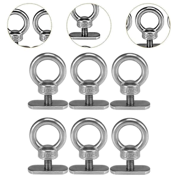 6x Kayak Track Mount Tie Down Loop Kayak Mounting Canoe Stainless Steel