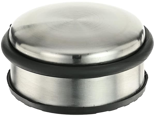 TL74052 Dørstop i rustfrit stål, 10 cm diameter x 4 cm højde, 1