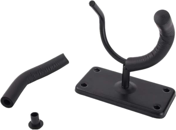 Set med 2 gitarrväggkrokar, svart gitarrväggkrok metallfäste för gitarr banjo ukulele