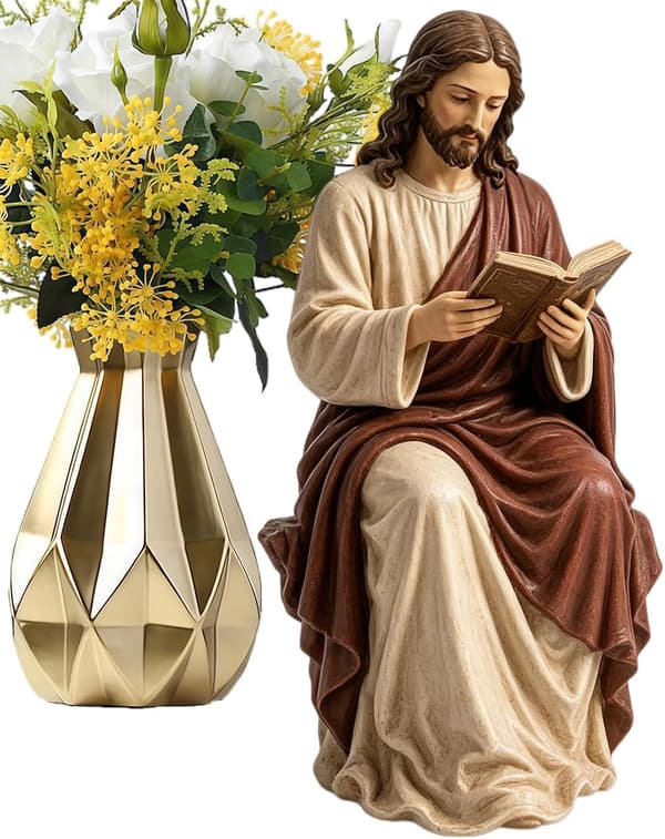 Religiøse statuer, sittende leseborddekorasjon B - B