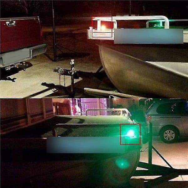 LED Tofarvet Signallampe Marine Universal Navigationslys Bådtilbehør