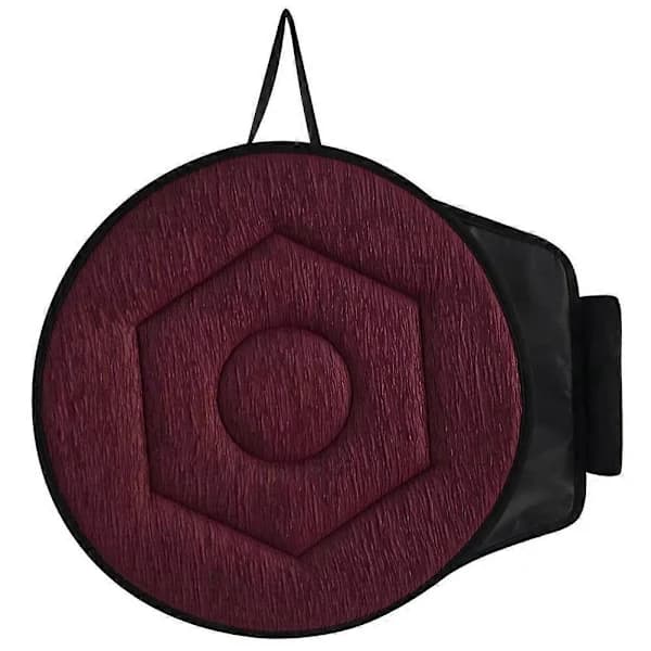 360° Roterende Setepute, 40 cm Setepute for Bil, Svingbar Setepute for Eldre, for Hjem, Kontorstoler Rød Claret