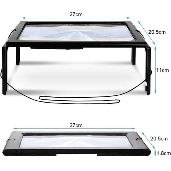 Reading Magnifying Glass with LED Light is Foldable, Suitable for Reading, Observation, Elderly or People with Impaired Vision.