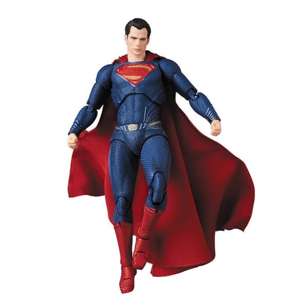 Mafex NO 057 Superman Justice League DC Comics Actionfigur Medicom Legetøjsgave, 100% Ny