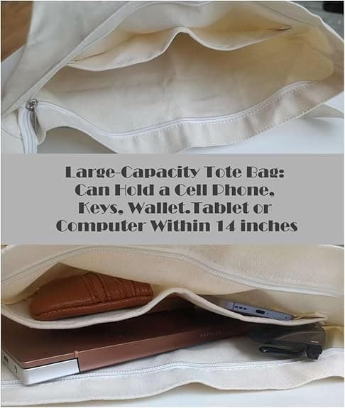 Stor axelväska i canvas, Hobo tygväska crossbody-väskor för kvinnor