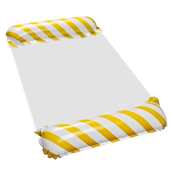 Poolmadras med Net_MGF Yellow