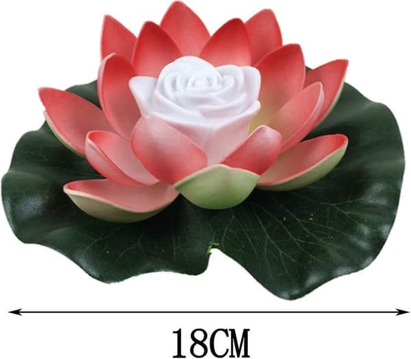 3 Pieces LED Lotus Lamp, Artificial Lotus Floating Lamp, Waterproof Floating, Flower Night Light