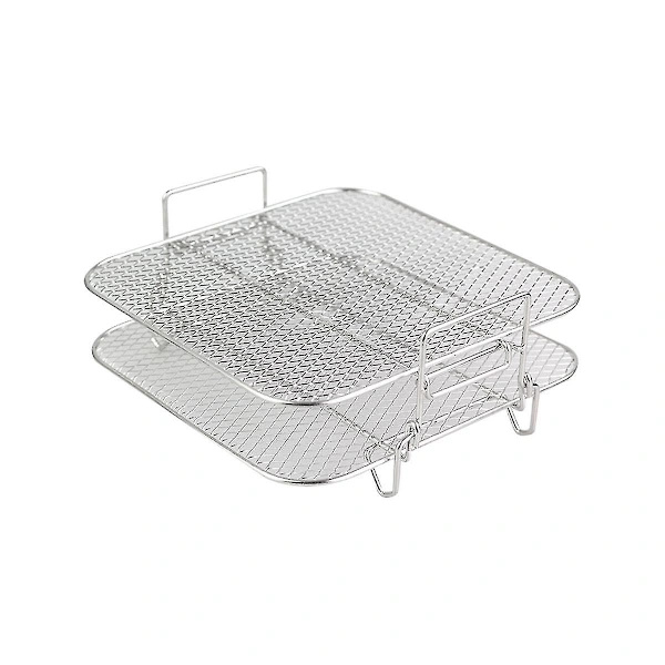 2-lags stabelbart gitter grillstativ mindre stål til 4,2-5,8qt kit ovn er e