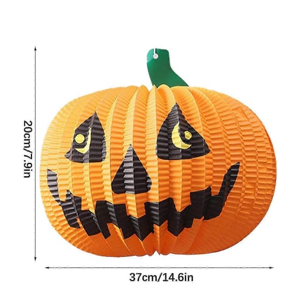 Scenlayout Papirpynt Halloween Dekoration Hjem Bar Ktv Party Tilbehør Foldbar Græskar