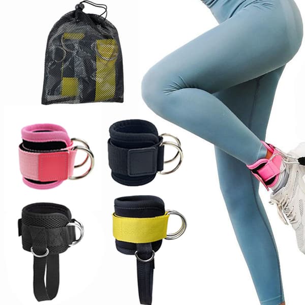 2 pcs (black) adjustable gym ankle support, ankle support strap weight