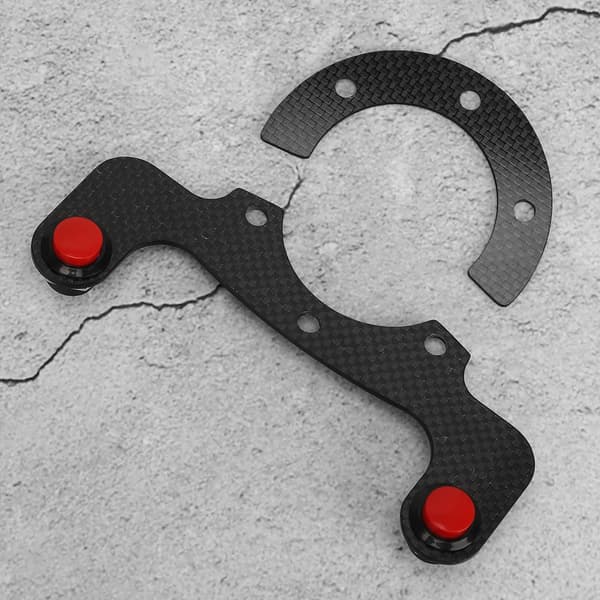 Carbon Fiber External Horn Button Kits for MOMO/OMP/Nardi/Sparco 6-Bolt Steering Wheel Double Button