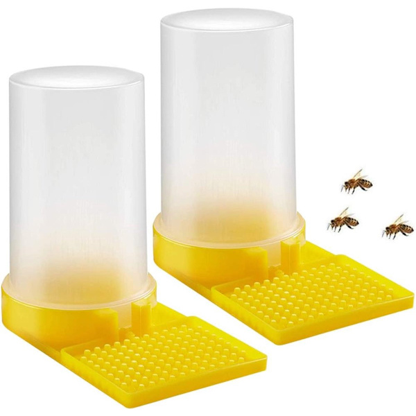 2-pack - Bee Water Feeder - Beehive Feeder - Durable - Yellow
