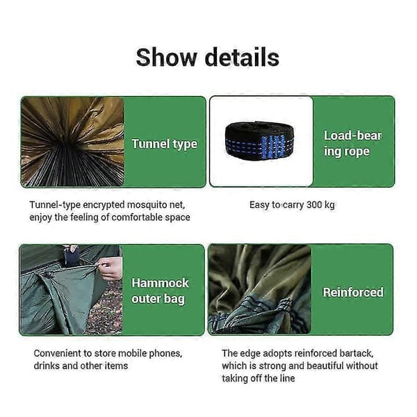 Portable Outdoor Camping Hammock Mosquito Net Hammock for Sleeping Outdoor Camping Tent