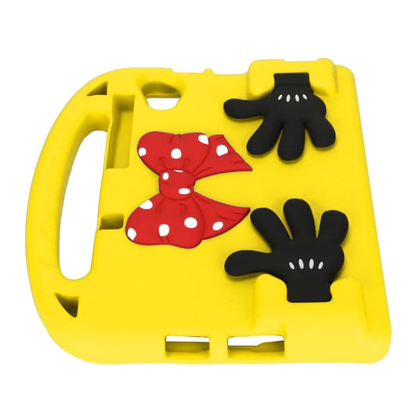 Kids Tablet Case for TAB M10 for Galaxy TAB S6 for MatePad Precise Cutout Adjustable Angle Non-Toxic Cartoon Tablet Case Yellow