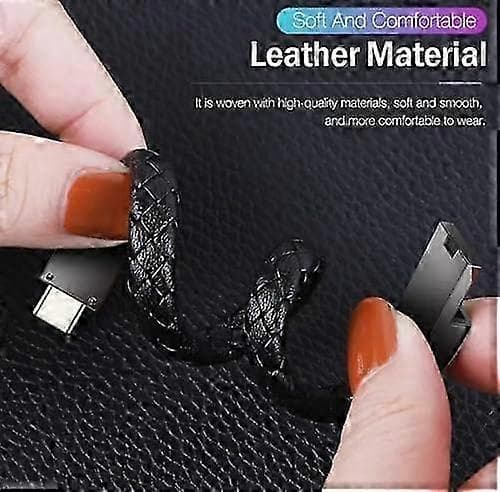 Lærarmbånd Smart Armbånd USB-lading USB Bærbar Reiselader for Menn Kvinner Android/iPhone