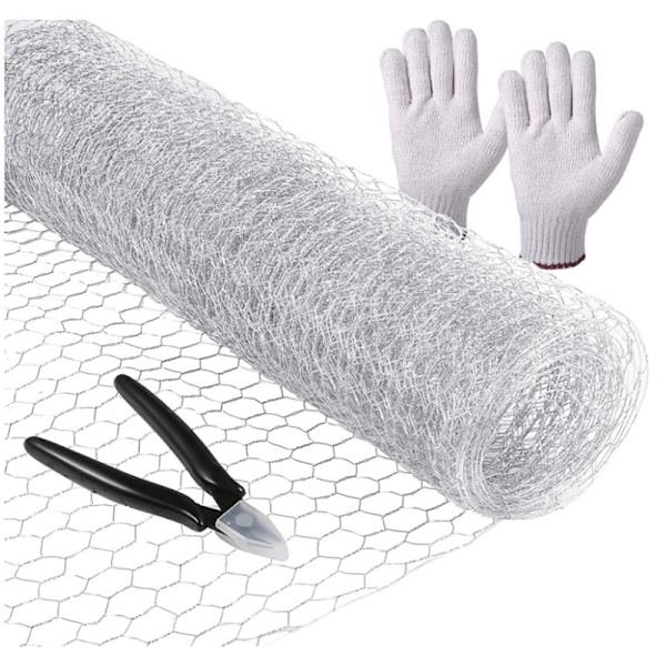 Wire Mesh Galvaniserad Hexagonal Mesh Lättvikt Mesh DIY-projekt för Hemträdgård A