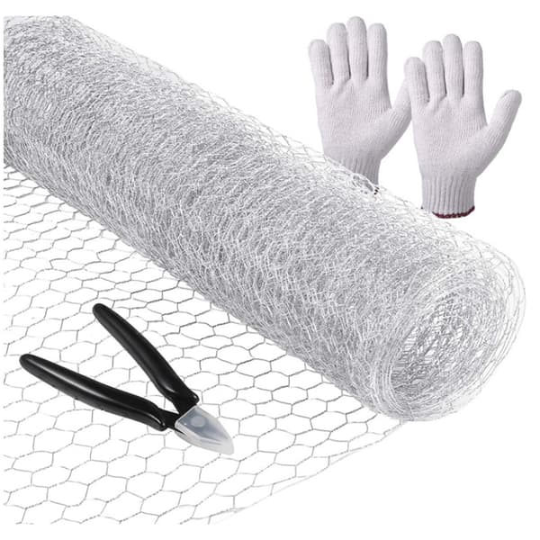 Wire Mesh Galvaniserad Hexagonal Mesh Lättvikt Mesh DIY-projekt för Hemträdgård C