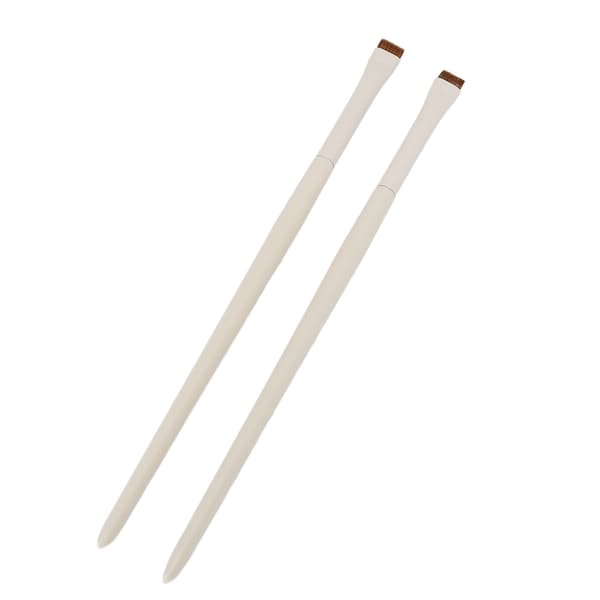 2 Pcs Fine Angled Eyeliner Brushes Ultra-Thin Slanted Flat Angle Makeup Eyebrow Concealer Brushes
