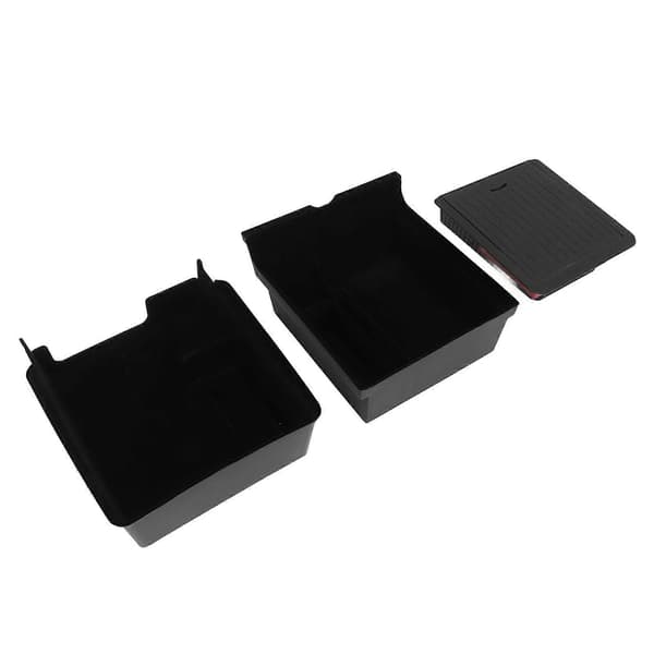 3 stk Armlene Oppbevaringsboks Organizer Stilig Vanntett Robust Midtkonsoll Organizer Skuff Erstatning for Tesla Model 3