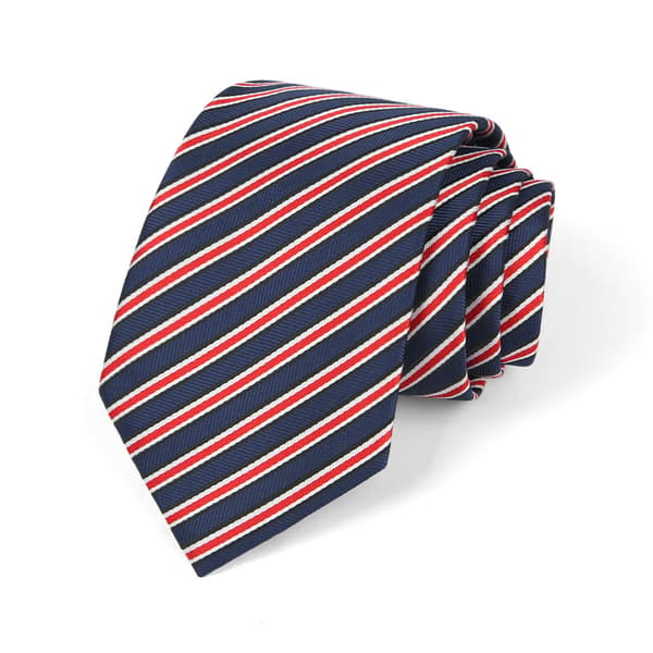 Striped Wedding Tie Handkerchief Men's Tie