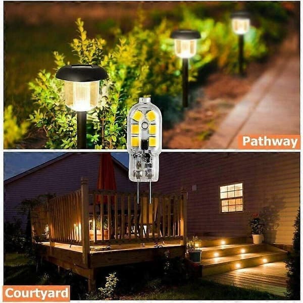 LED G4 12V 3W Lampe, tilsvarende 10W Halogen, 10-pakning