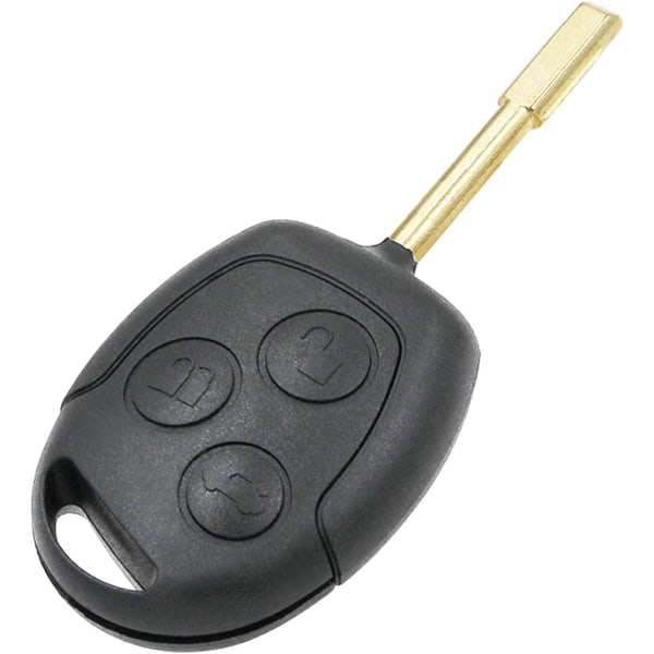 433 MHz 3 knappar bilfjärrkontroll nyckel, fjärrnyckel ska falla ersättning för Fo-rd Mondeo Focus Fiesta KA Transit med 4D60 chip