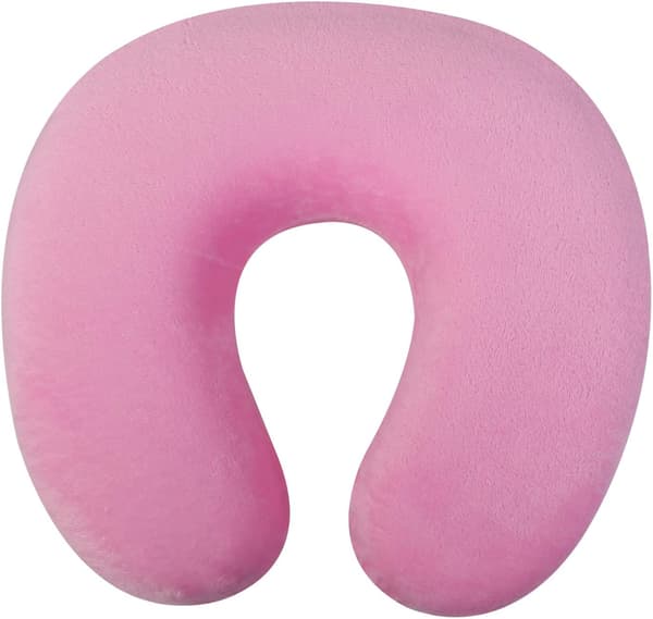Nakkepute med avtakbart trekk, minneskum, rosa