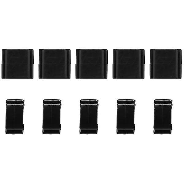 10 stk Guitar Plekterholder Sort Gummi Guitar Plekterholder Fastgjort Til Hovedstok Til Guitar Bas Ukulele