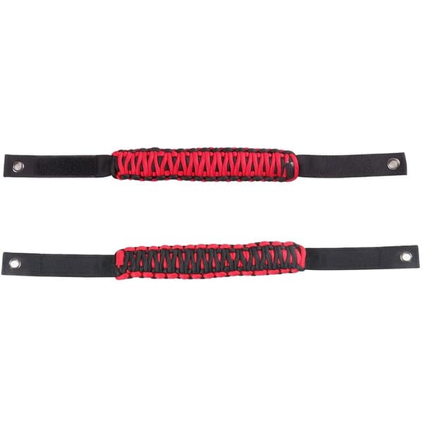 Paracord-håndtak for 2021 2022 tilbehør, sett med 2 (rød)