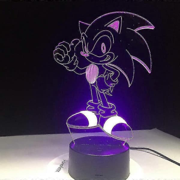 Piao 3D Sonic Natlampe 1 Model Og Farveskiftende A251 XH
