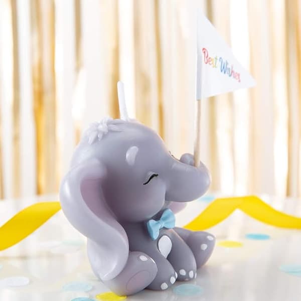 Söt elefantfödelsedagsfest, babyshower och bröllopspresent (babypojke)