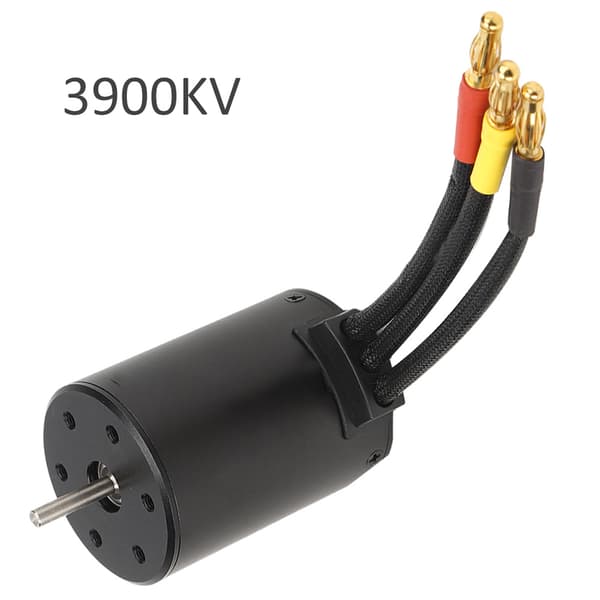 3650 Børsteløs Motor RC Bildel Tilbehør Passer til HSP 1/8 1/10 RC Bil Sort 3900KV