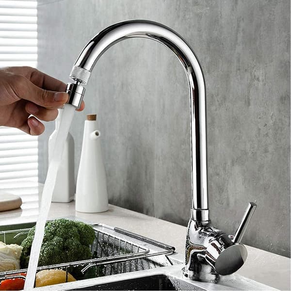 360° Swivel Faucet Aerator Brass 2 Modes Adjustable Kitchen Faucet